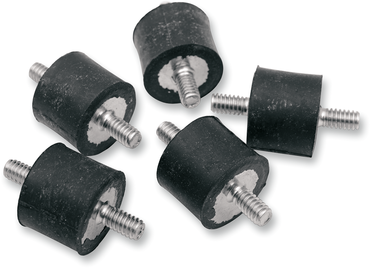 DRAG SPECIALTIES Heavy-Duty Vibration Mount - 1/4"-20 x 1/2" - 5-Pack 16-0042