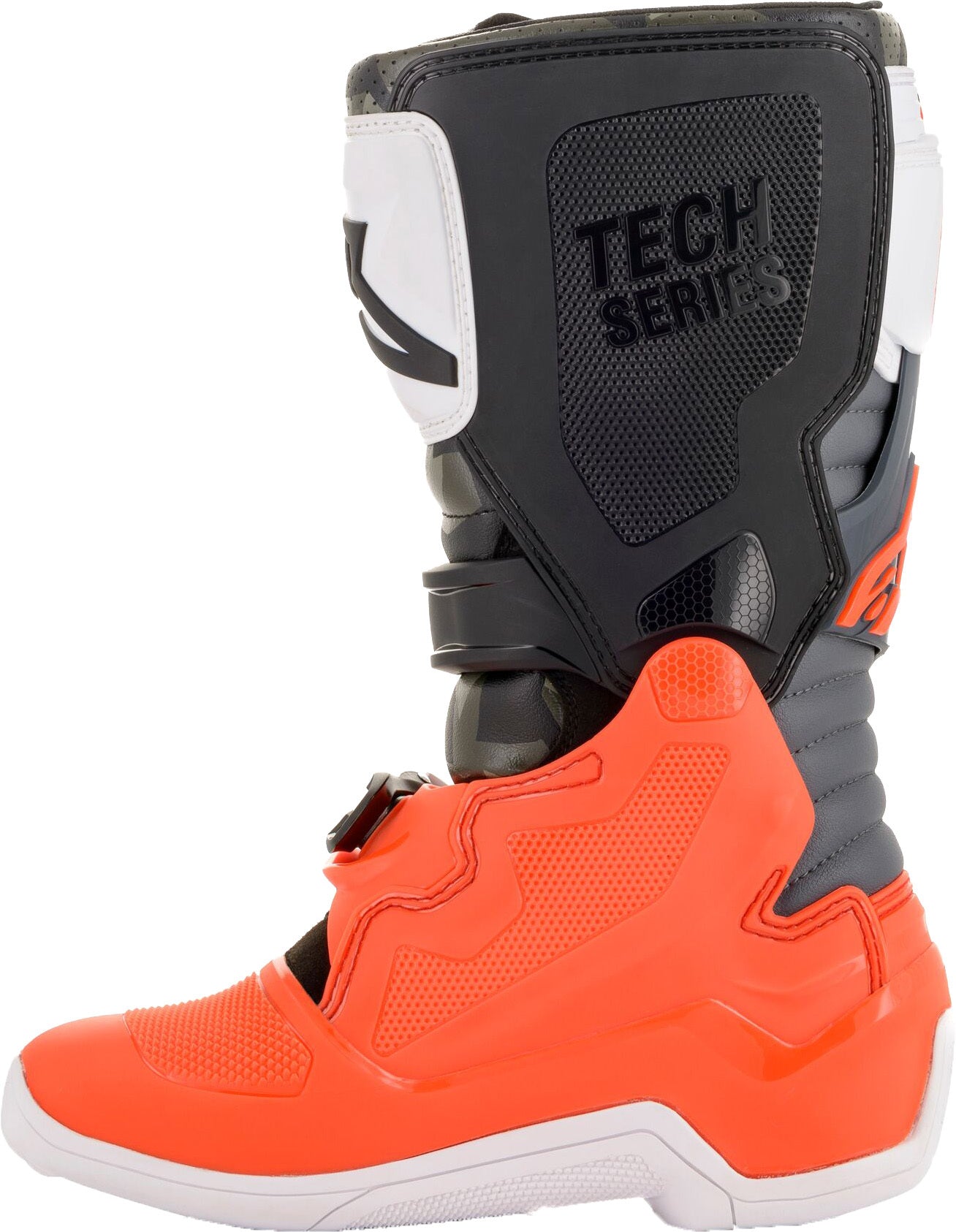 Tech 7s Magneto Boots Blk/Red Fluo/Wht/Gry Sz 06