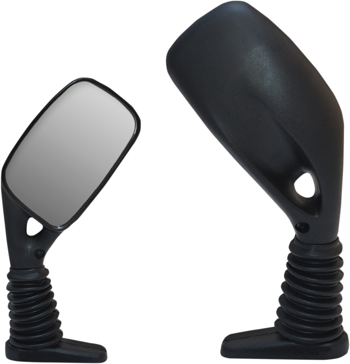 PARTS UNLIMITED Mirror - ZX - Side View - Rectangle - Black - Right - Each 17017