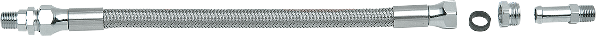 DRAG SPECIALTIES Universal Oil Line - Stainless Steel - 8" 608