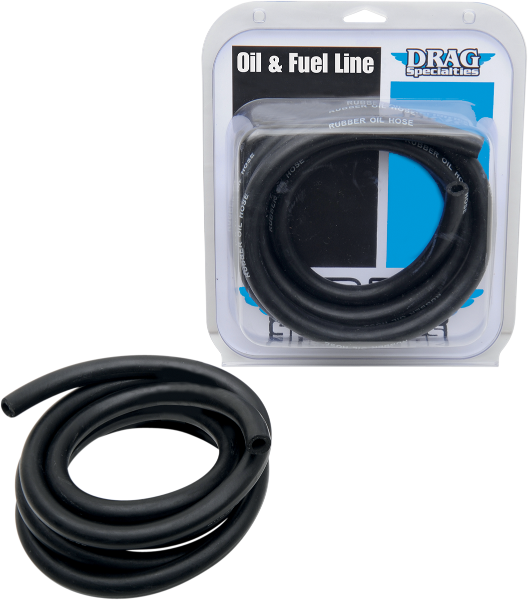 DRAG SPECIALTIES Fuel/Oil Line - Black - 3/8" - 8' DOH-0388