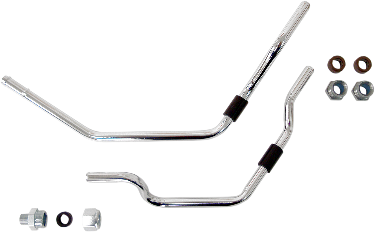 DRAG SPECIALTIES Oil Filter Line Kit - Chrome - Softail 74915