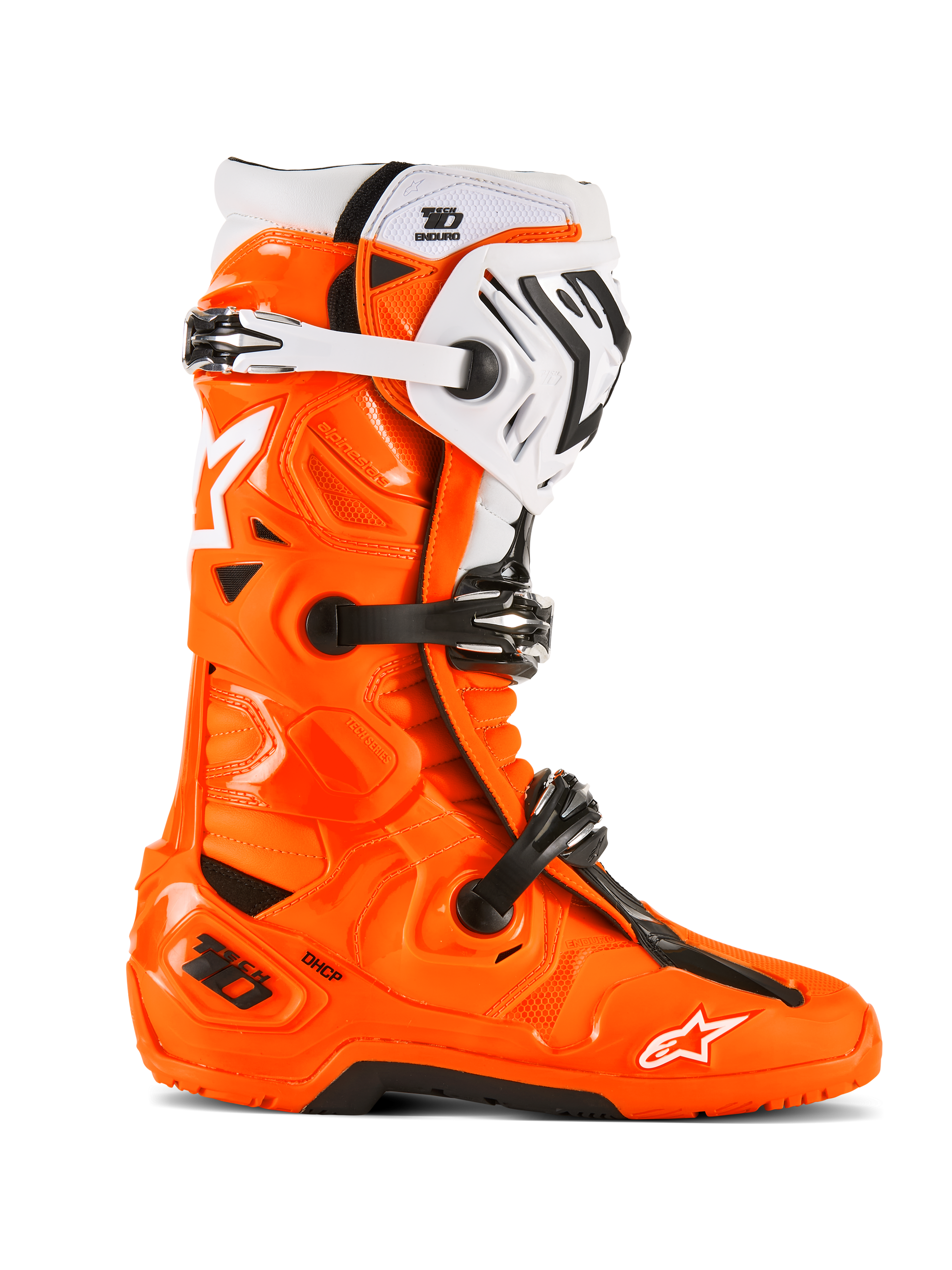 Tech 10 Enduro Boots Orange Fluo/Black/White 10