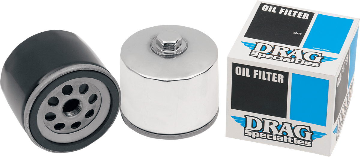 DRAG SPECIALTIES Magnetic Ring Oil Filter with Nut - Chrome - 2-1/4" 14-0004HPK-BX29