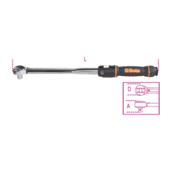 Beta Tools Model 666N/10X Click-Type Torque Wrench