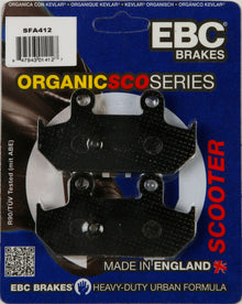 Brake Pads Sfa412 Organic