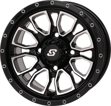 Fusion Wheel 12x7 5+2 4/110 Gloss Blk/Machined