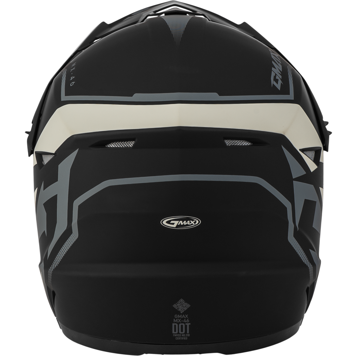 Mx 46 Compound Helmet Matte Black/Grey/White Yl