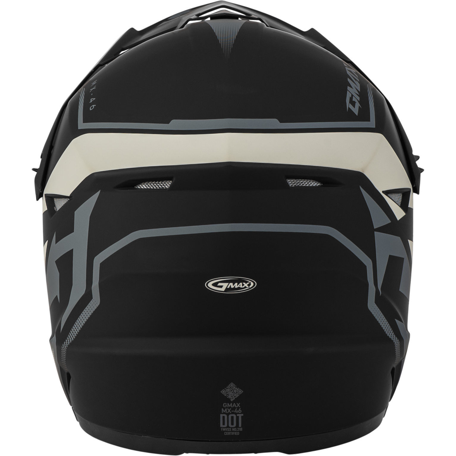 Mx 46 Compound Helmet Matte Black/Grey/White Ym