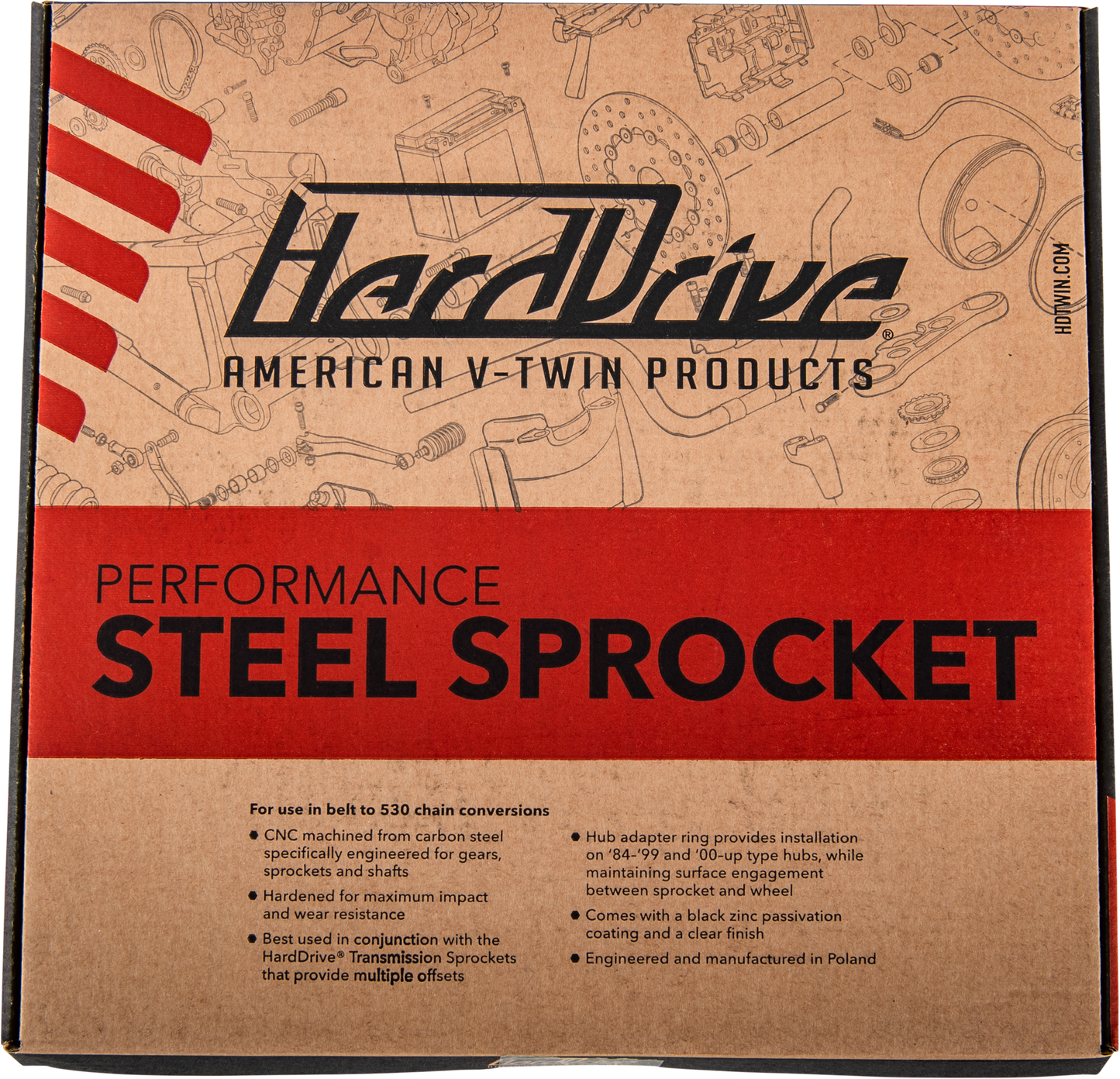 Rear Steel Sprocket 48t Flat 84 22