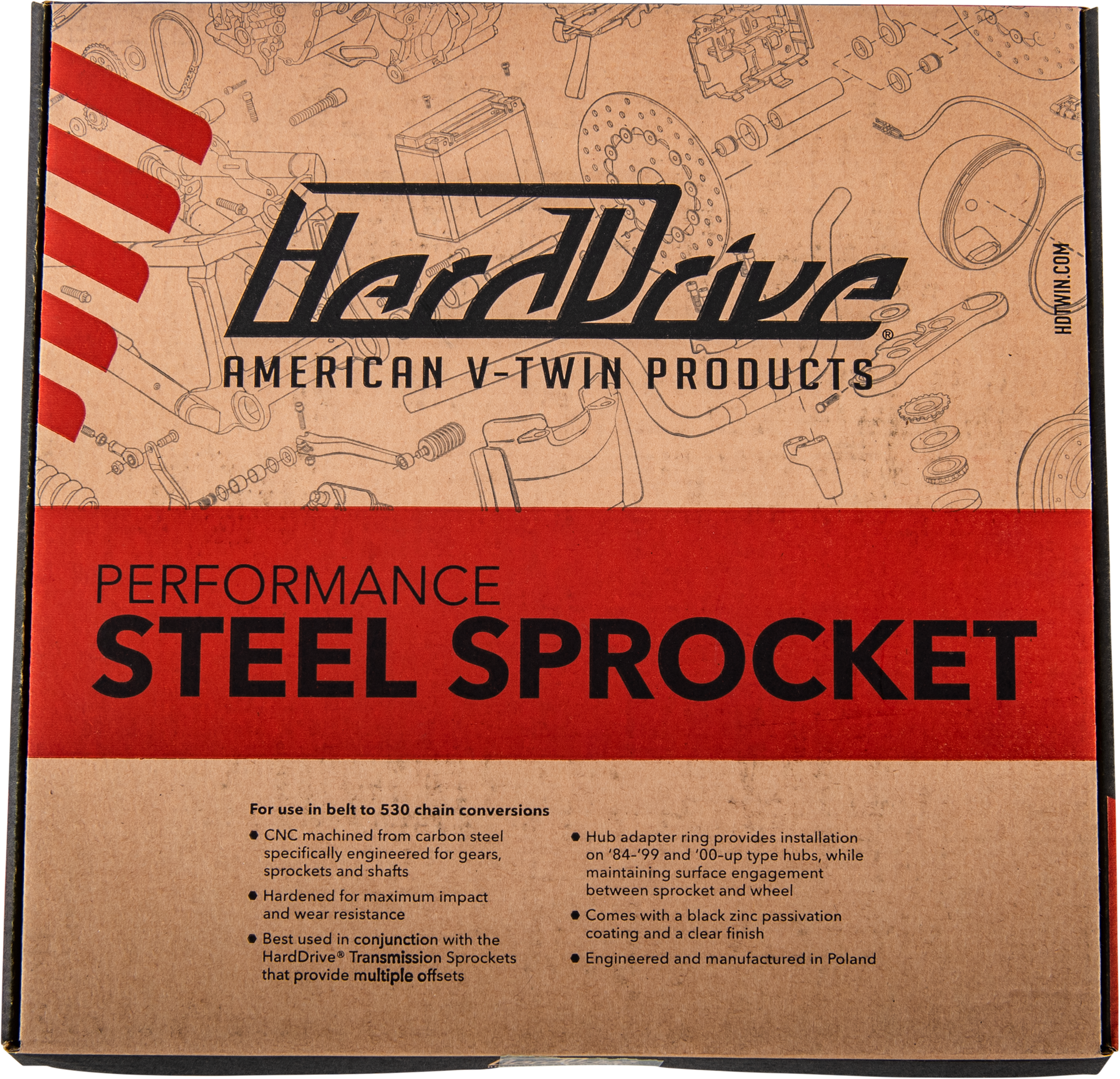 Rear Steel Sprocket 48t Flat 84 22