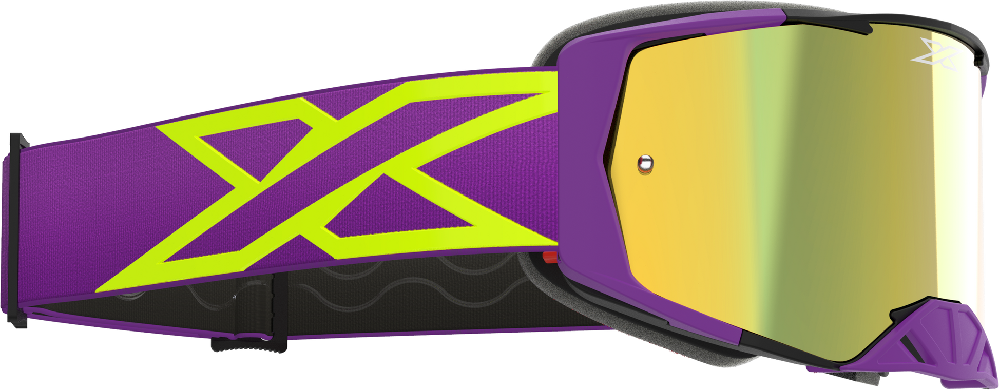 Lucid Caliber Goggle Purple Gold Mirror Lens