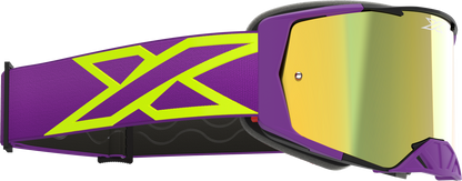 Lucid Caliber Goggle Purple Gold Mirror Lens
