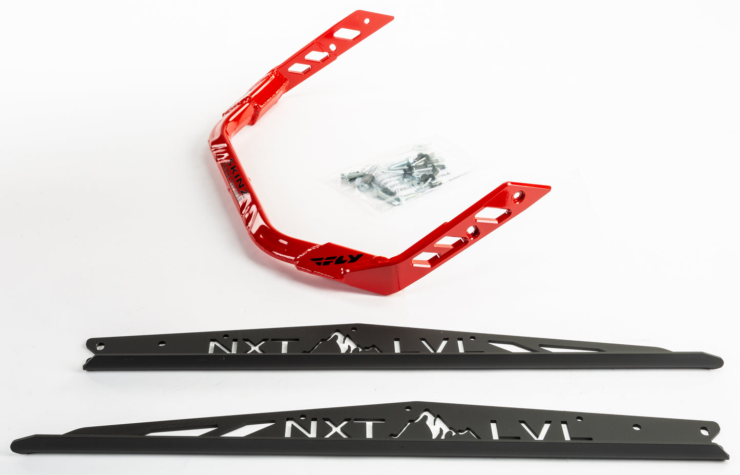 Nxt Lvl Rear Bumper Blk/Red Pol Axys Rmk 155 S/M