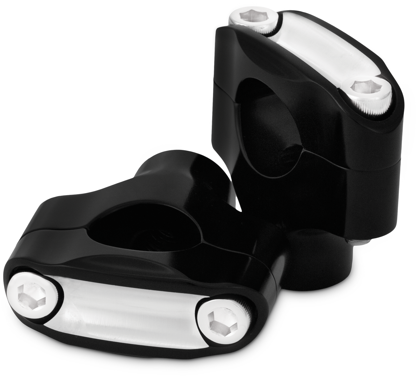 Reaper 1 1/2" Risers 1" Bar Set   Black Machined