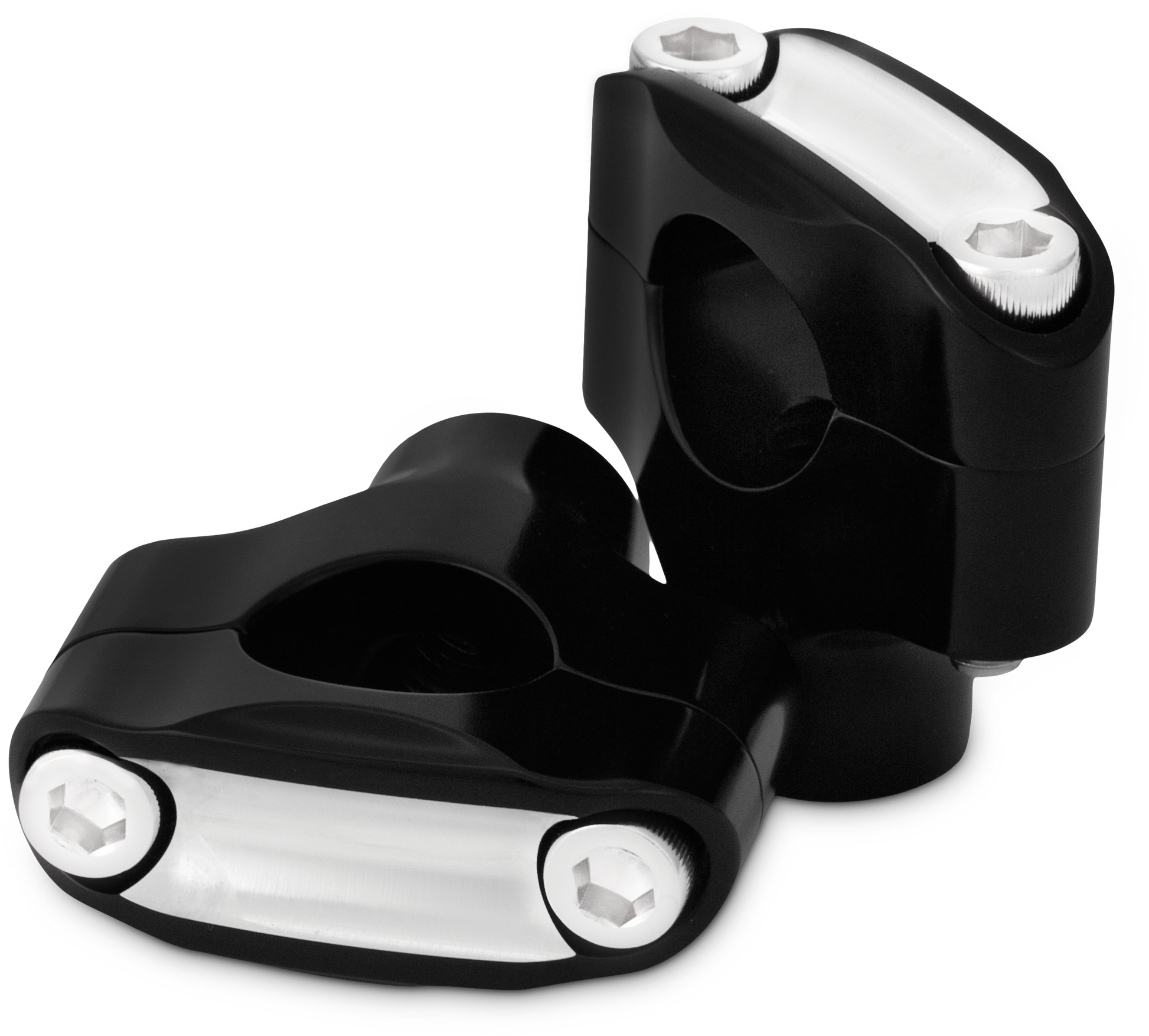Reaper 1 1/2" Risers 1" Bar Set   Black Machined