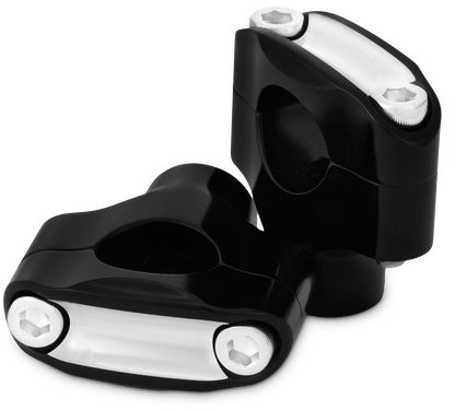 Reaper 1 1/2" Risers 1" Bar Set   Black Machined
