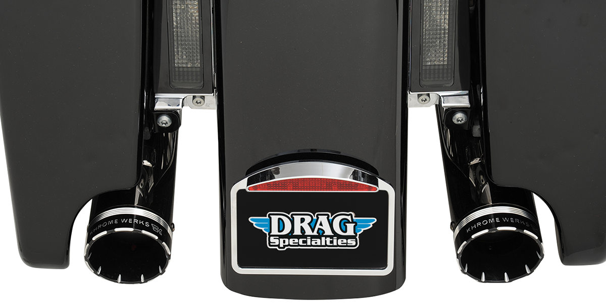 DRAG SPECIALTIES License Plate Mount - Half-Moon 28-6040LEDBXLB1