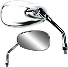 PARTS UNLIMITED Mirror - American-Style/Standard - Side View - Oval - Chrome - 5-1/2" - Each 17032