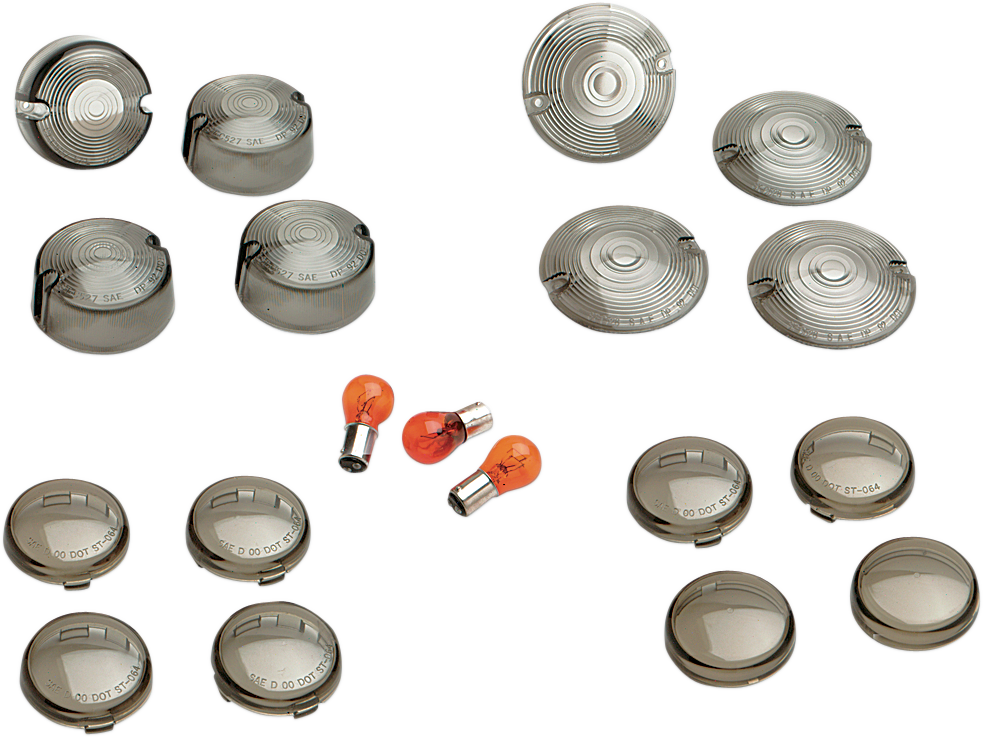 DRAG SPECIALTIES Smoked Dome Lens Kit - '86-'01 12-0202