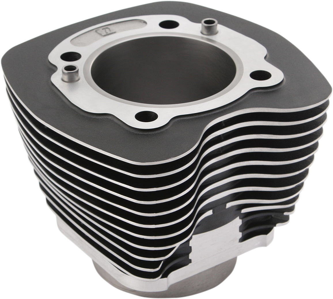 DRAG SPECIALTIES Cylinder - 3.875" Bore - Black with Highlighted Fins - 103" Twin Cam '99-'17 88461