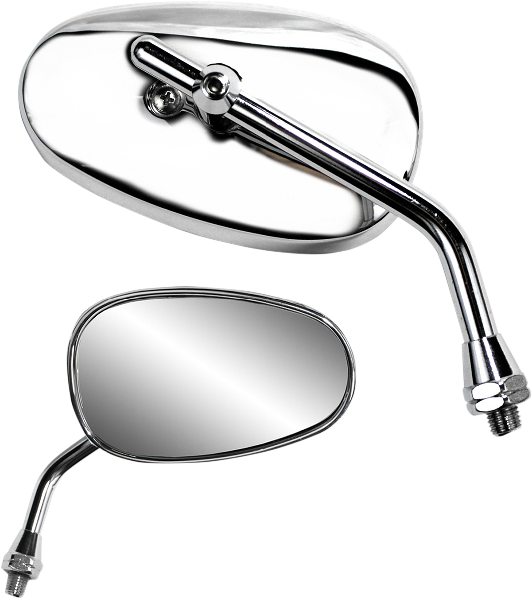 PARTS UNLIMITED Mirror - Classic/Mini - Side View - Oval - Chrome - Each 17049
