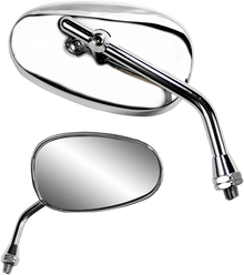 PARTS UNLIMITED Mirror - Classic/Mini - Side View - Oval - Chrome - Each 17049