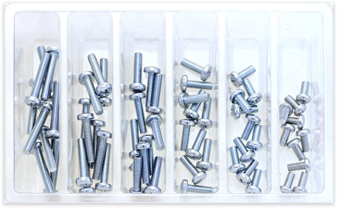 M5 Pan Head Phillips Assortment 120 Piece Kit