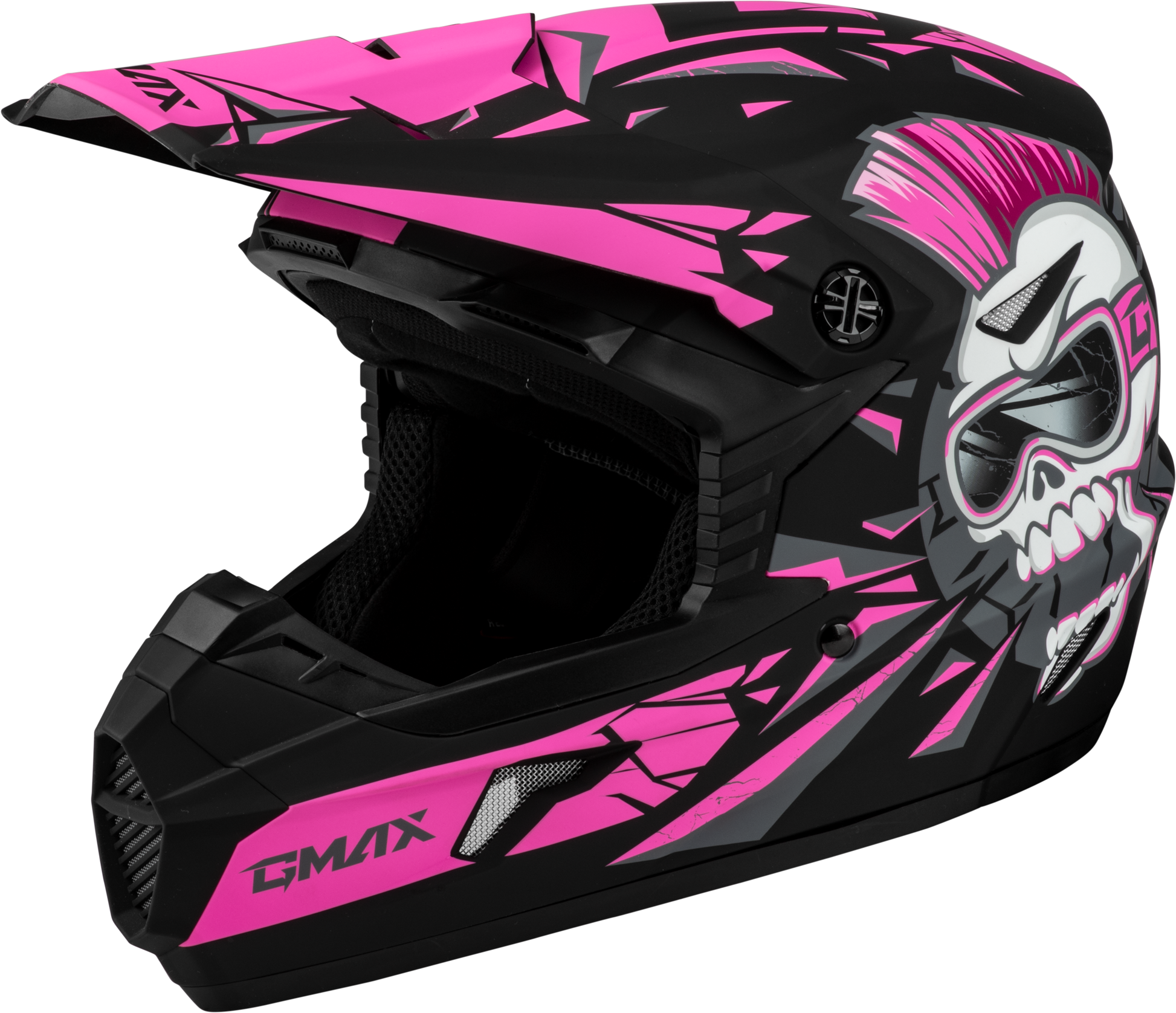 Youth Mx 46y Unstable Helmet Matte Black/Pink Ym