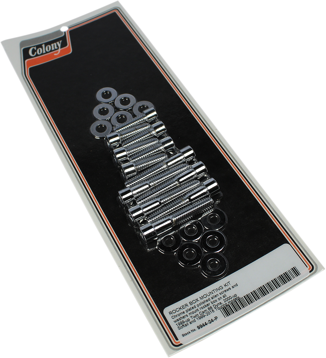 COLONY Bolt Kit - Rocker Cover - Stock-Head - '99-'17 Twin Cam 9944-24-P