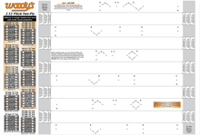 WOODY'S Studding Template - Track - 121"/128"/136"/144" - 2.52" Pitch 252T-TEMP