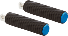 ARLEN NESS Passenger Knurled Foot Pegs - Blue - FL/FX '18-'25 07-951