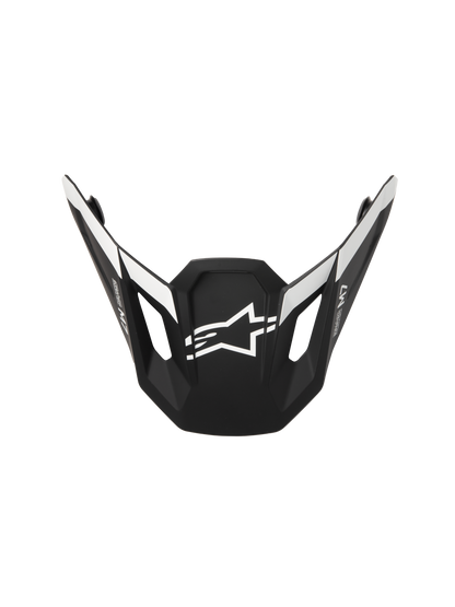 Sm7 Dasher Visor Ece06 Black/White Matt