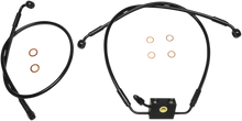 MAGNUM SHIELDING Brake Line - XR - Dual Disc - ABS - Black - Softail SBB1335-28