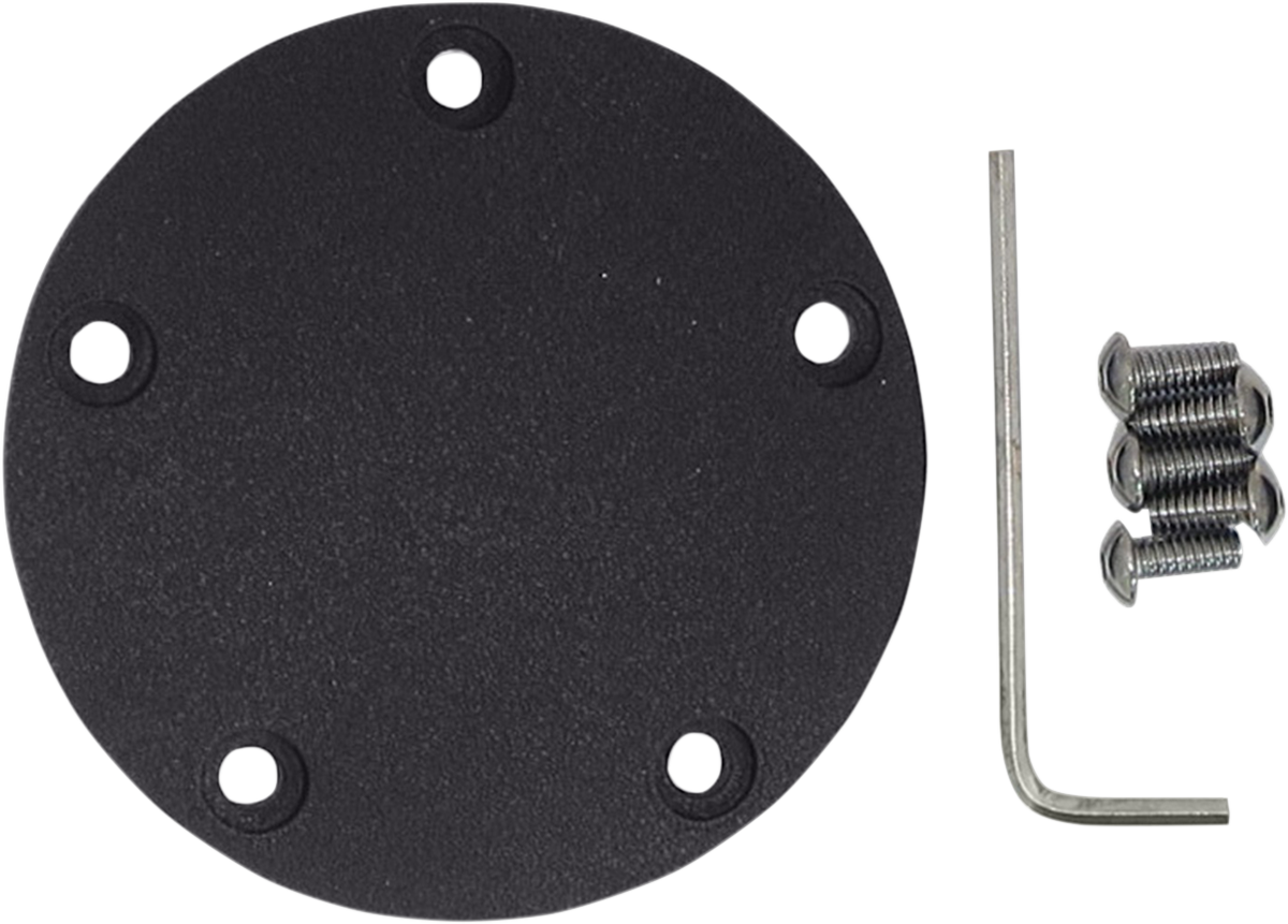 DRAG SPECIALTIES Points Cover - Wrinkle Black - Twin Cam 30-0170AWB