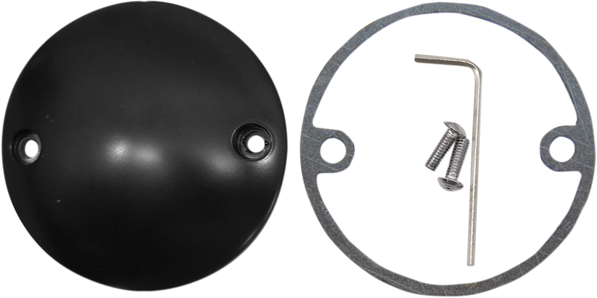 DRAG SPECIALTIES Points Cover - Flat Black 30-0152KSB