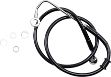 DRAG SPECIALTIES Brake Line - +4" - Black - '15-'17 Softail 618300-4BLK