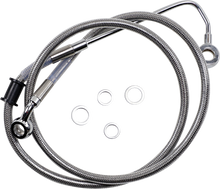 DRAG SPECIALTIES Brake Line - +8" - Stainless Steel - '15-'17 Softail 618300-8