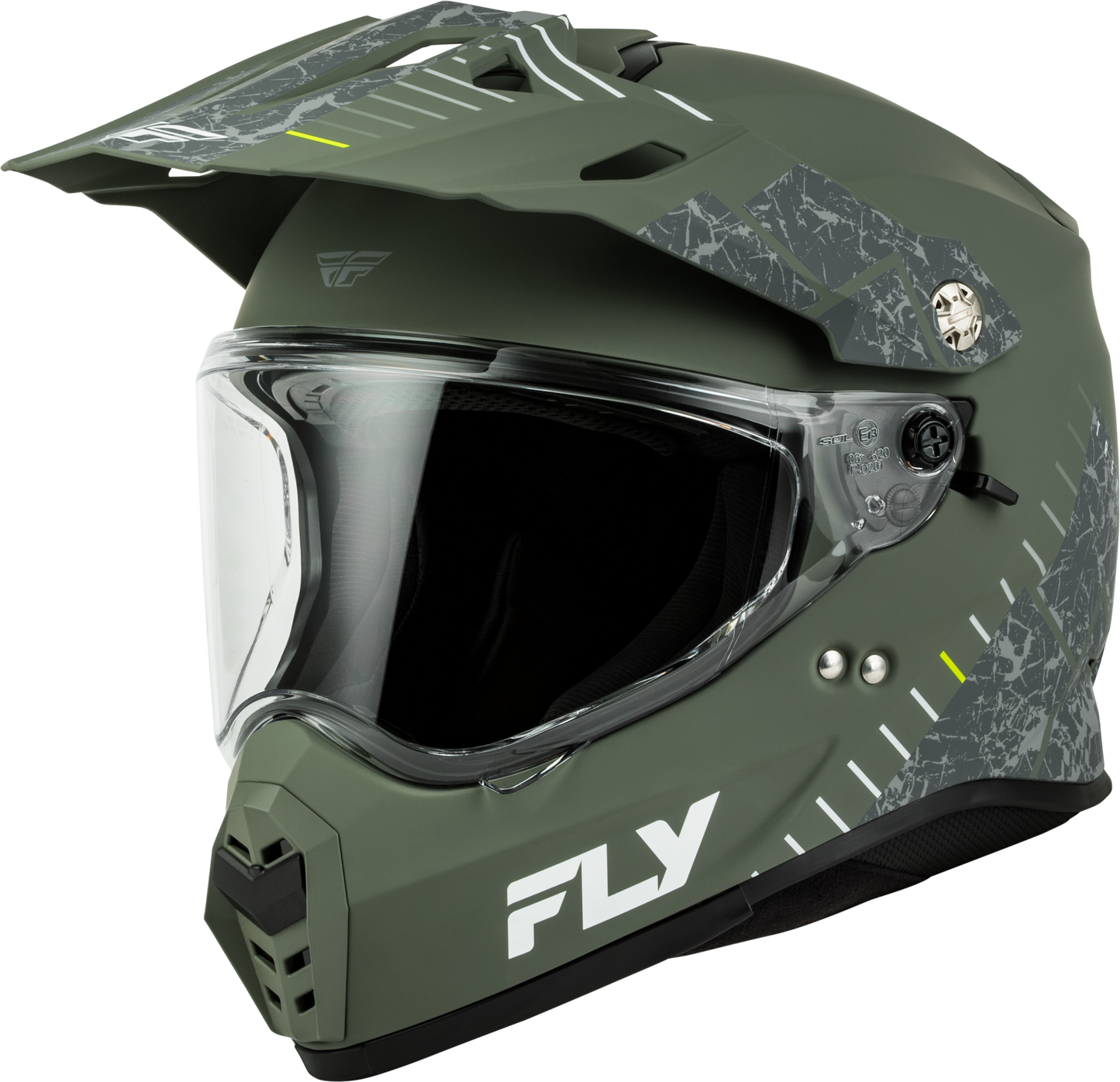 Fly Trekker Granite Helmet Matte Sage/Grey Xs