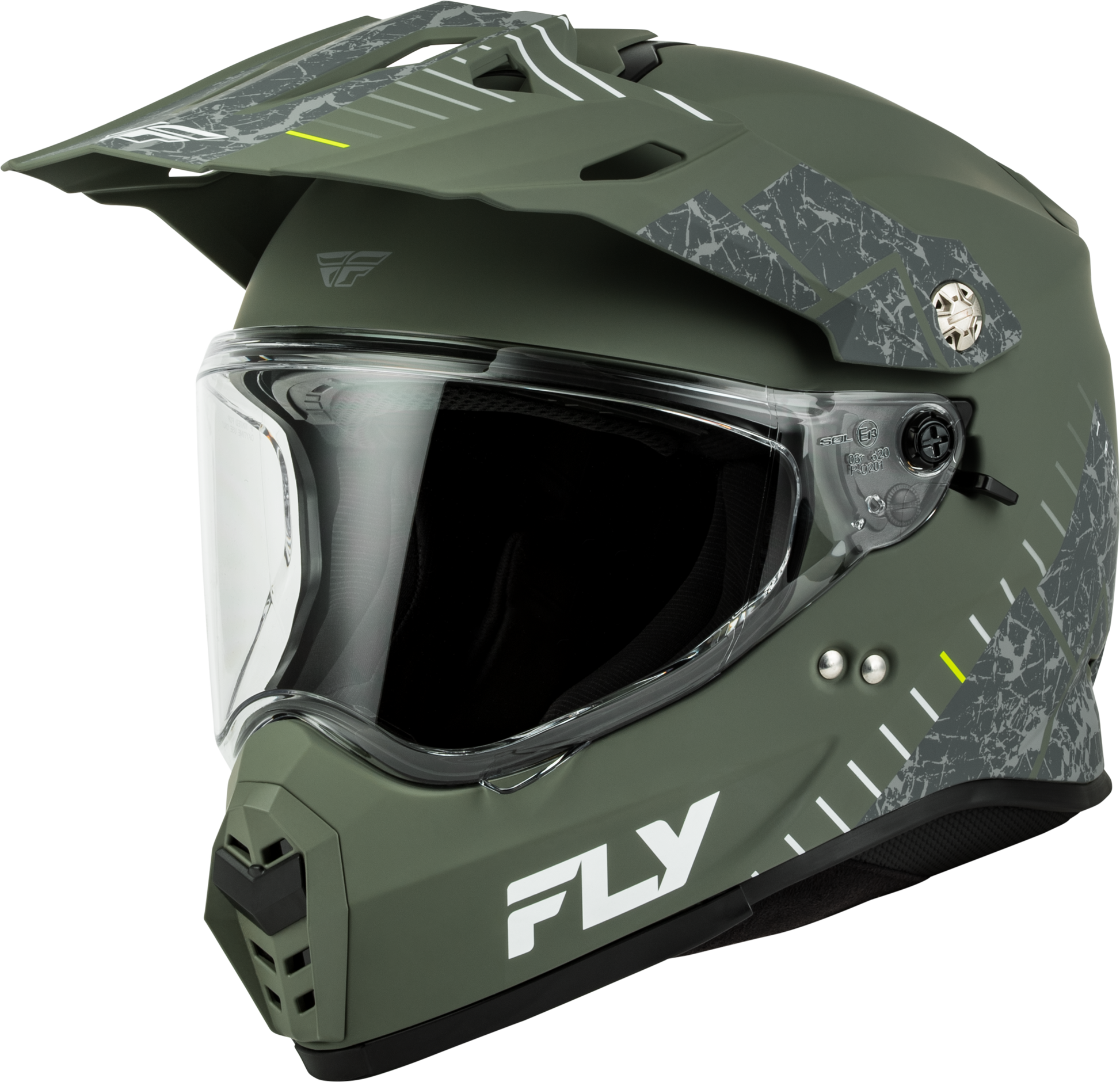 Fly Trekker Granite Helmet Matte Sage/Grey Xl