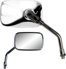 PARTS UNLIMITED Mirror - Mini - Side View - Rectangle - Chrome - M10x1.25 - Each 17055