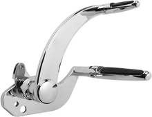 HAWG HALTERS Forward Control - '14+ FLH - Chrome - Standard - Folding Rubber Inlay Pegs - Slotted Levers FCK-F14CS-FR-S