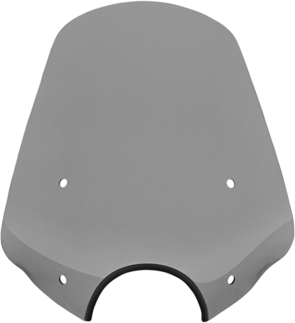 MEMPHIS SHADES Big Shot Windshield - 7" Headlight Cutout - Black Smoke MEP57112
