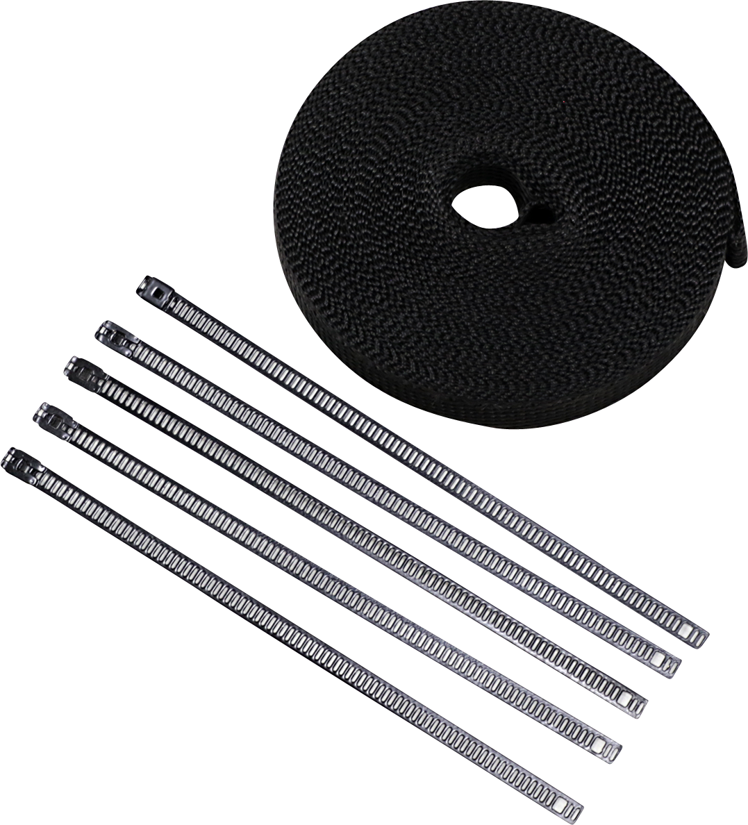 CYCLE PERFORMANCE PROD. Lava Rock Exhaust Wrap Kit - Metallic Black - 1" x 50' CPP/9244