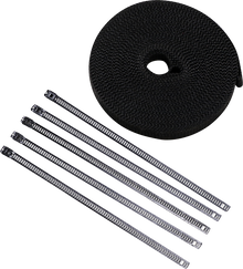 CYCLE PERFORMANCE PROD. Lava Rock Exhaust Wrap Kit - Metallic Black - 1" x 50' CPP/9244