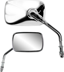 PARTS UNLIMITED Mirror - Side View - Rectangle - Short - Chrome 17059