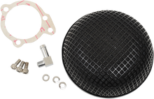 DRAG SPECIALTIES "Bob" Retro-Style Air Cleaner Kit - Black 14-0110SSSB