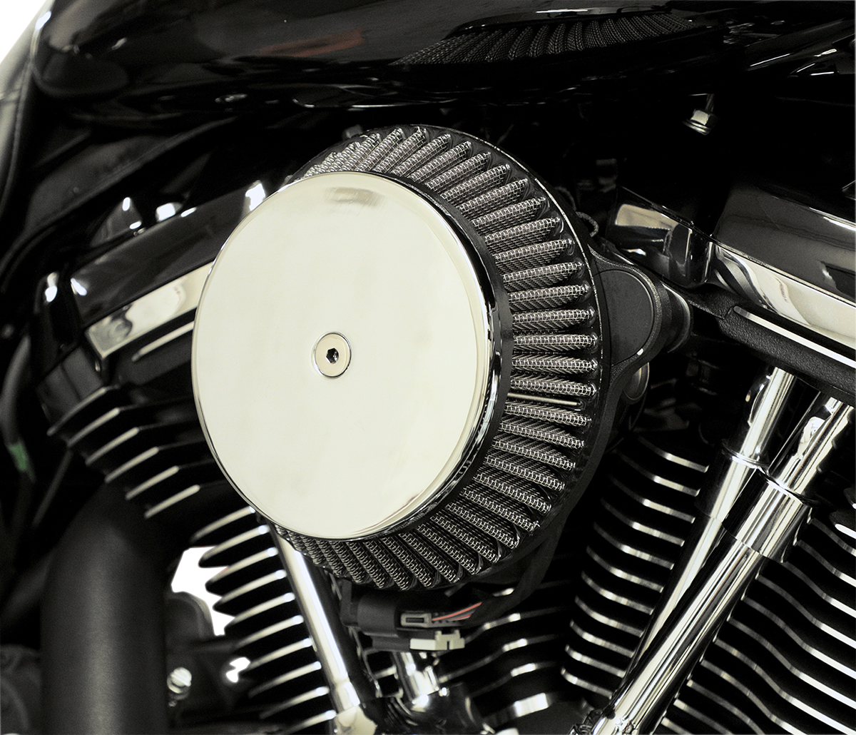 LA CHOPPERS Plain Cover Big Air Cleaner Kit - Chrome LA-2392-02