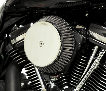 LA CHOPPERS Plain Cover Big Air Cleaner Kit - Chrome LA-2392-02