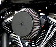 LA CHOPPERS Plain Cover Big Air Cleaner Kit - Black LA-2392-02B